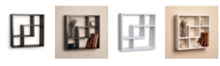 Danya B Geometric Square Wall Shelf with 5 Openings